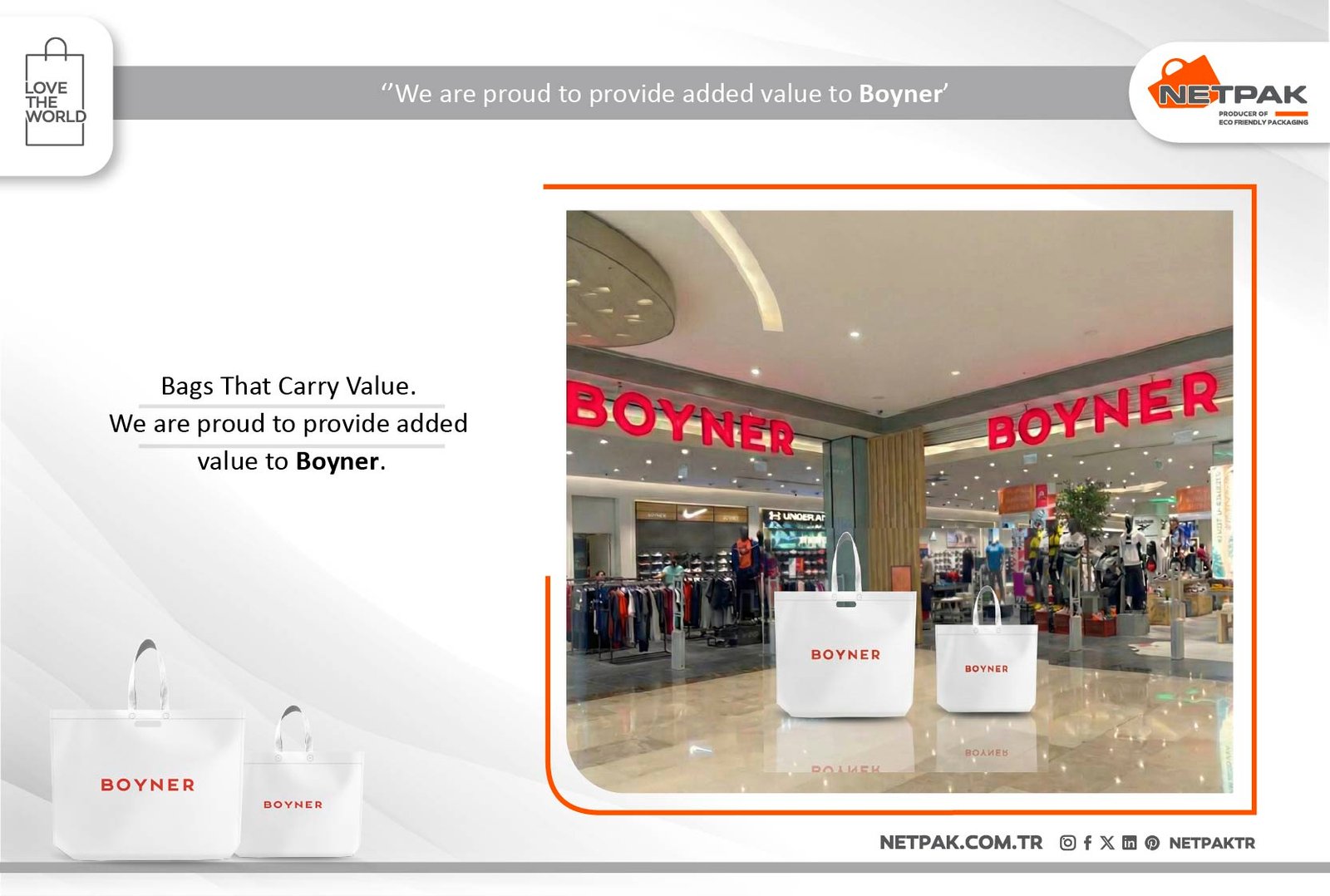 Netpak Ambalaj’s Signature on Boyner’s Sustainable Store Bags