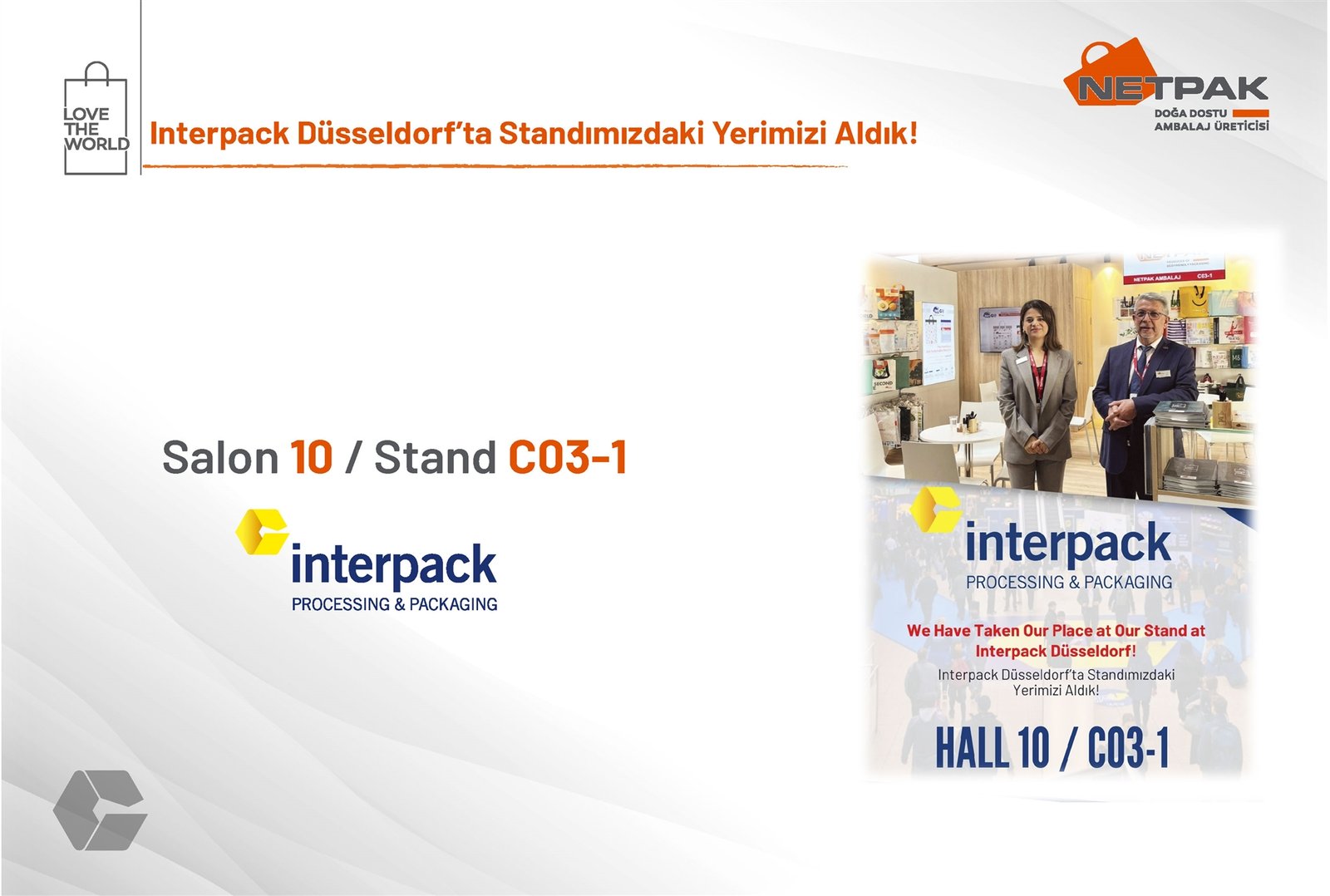 Interpack 2026 Düsseldorf’ta Standımızdaki Yerimizi Aldık!
