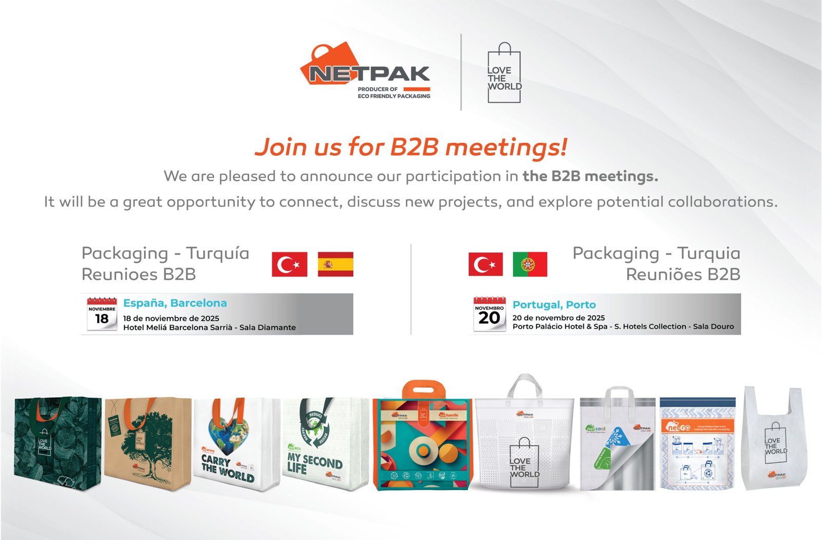 Join us For B2B Mettings We are pleased to announce our participation in the B2B Meetings.
