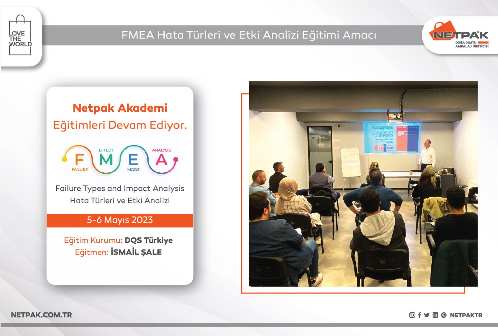 FMEA Hata Türleri ve Etki Analizi Eğitimi Amacı