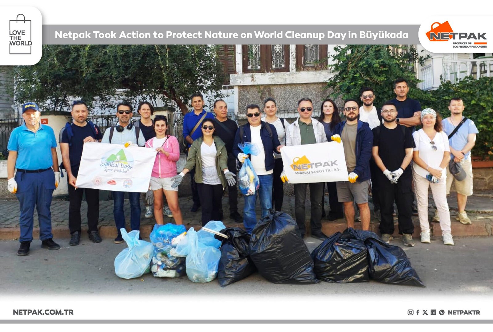 Netpak Protects Nature on Büyükada on World Cleanup Day