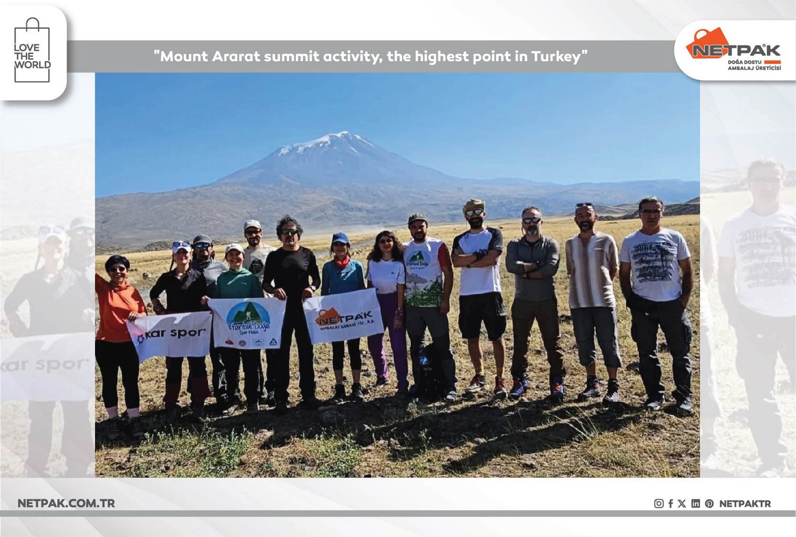 Mount Ararat summit activity, the highest point in Turkey.