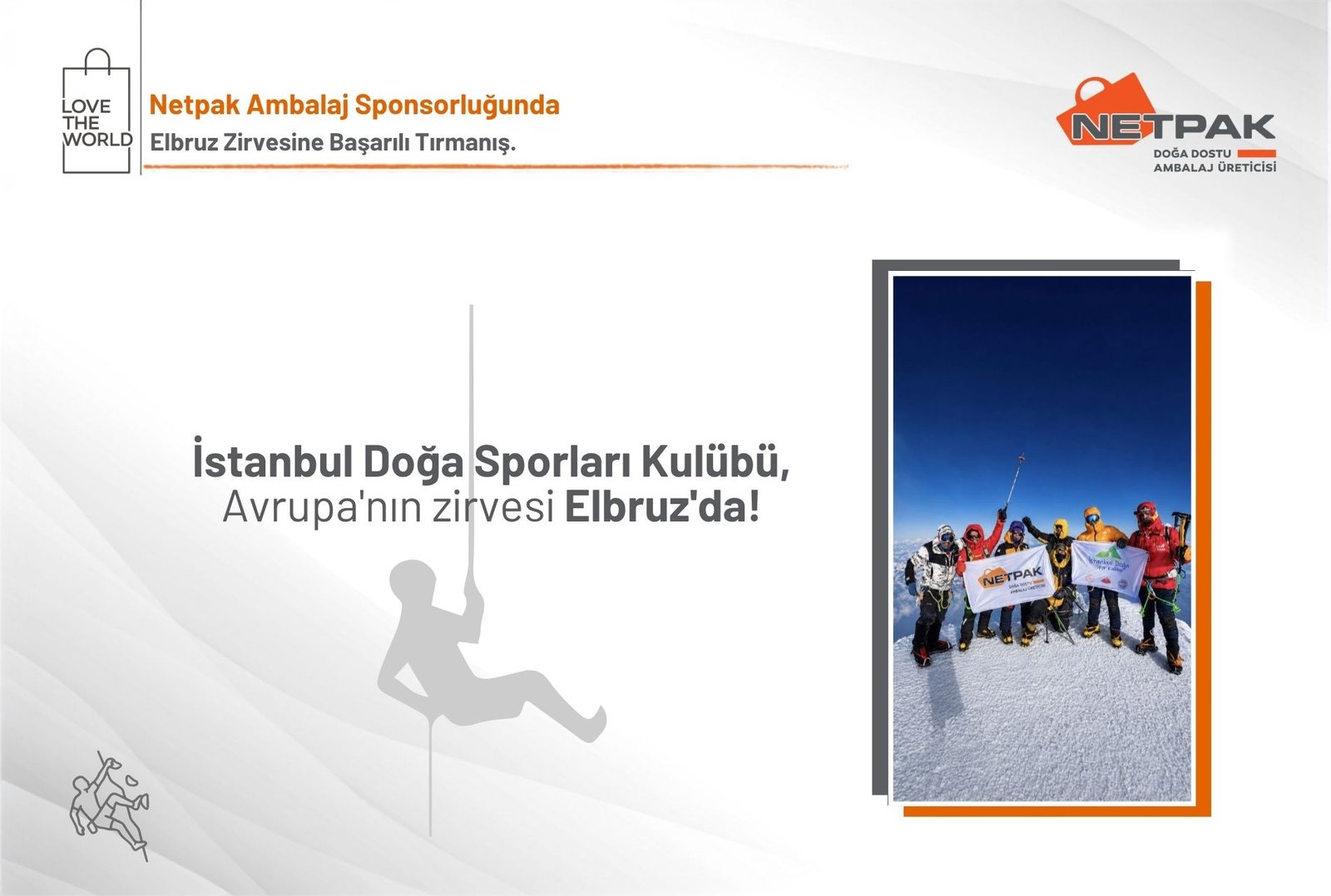 Netpak Ambalaj Sponsorluğunda Elbruz Zirvesine Başarılı Tırmanış