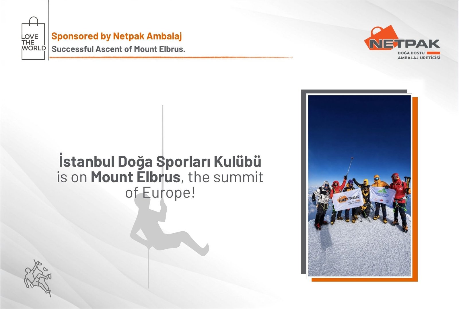 Successful Ascent of Mount Elbrus Sponsored by Netpak Ambalaj